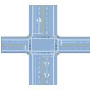 信号灯路口的停止线