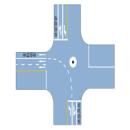 左转弯导向线标线